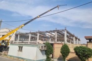 کارگاه تیرچه و بلوک در بندر ماهشهر