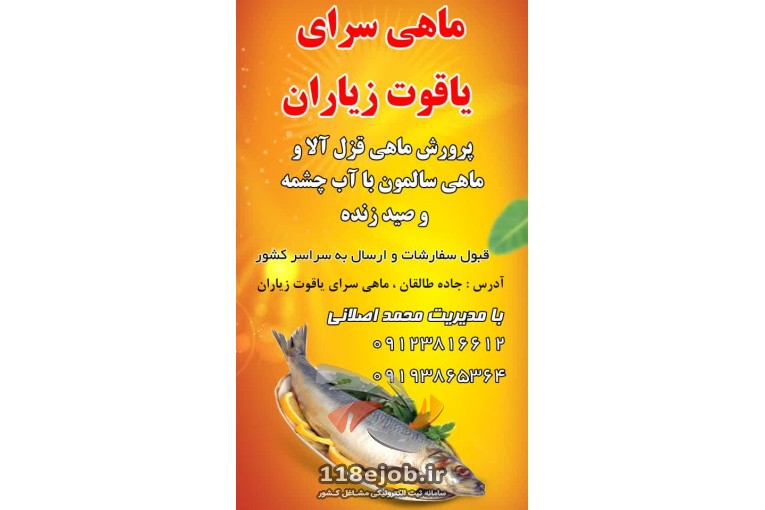 پرورش ماهی قزل آلا و سالمون یاقوت در زیاران